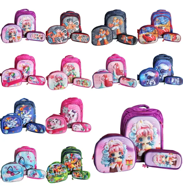 D_NQ_NP_2X_889362-MLM77717178502_072024-F-lote-10-mochila-escolar-combo-mayoreo-personajes-primaria