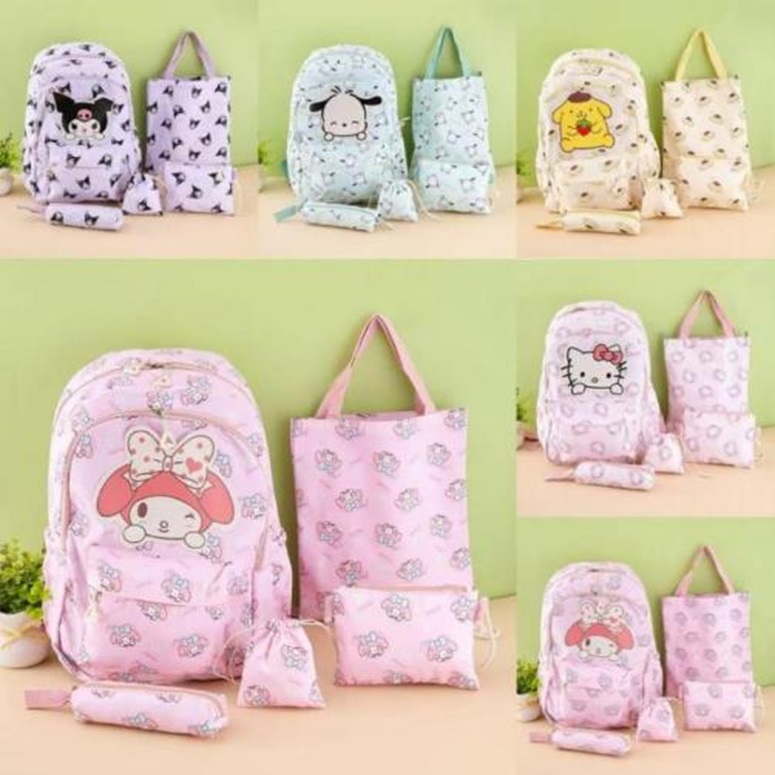 Imagen de MOCHILA PRIMARIA 5 PIEZAS SANRIO LU5791