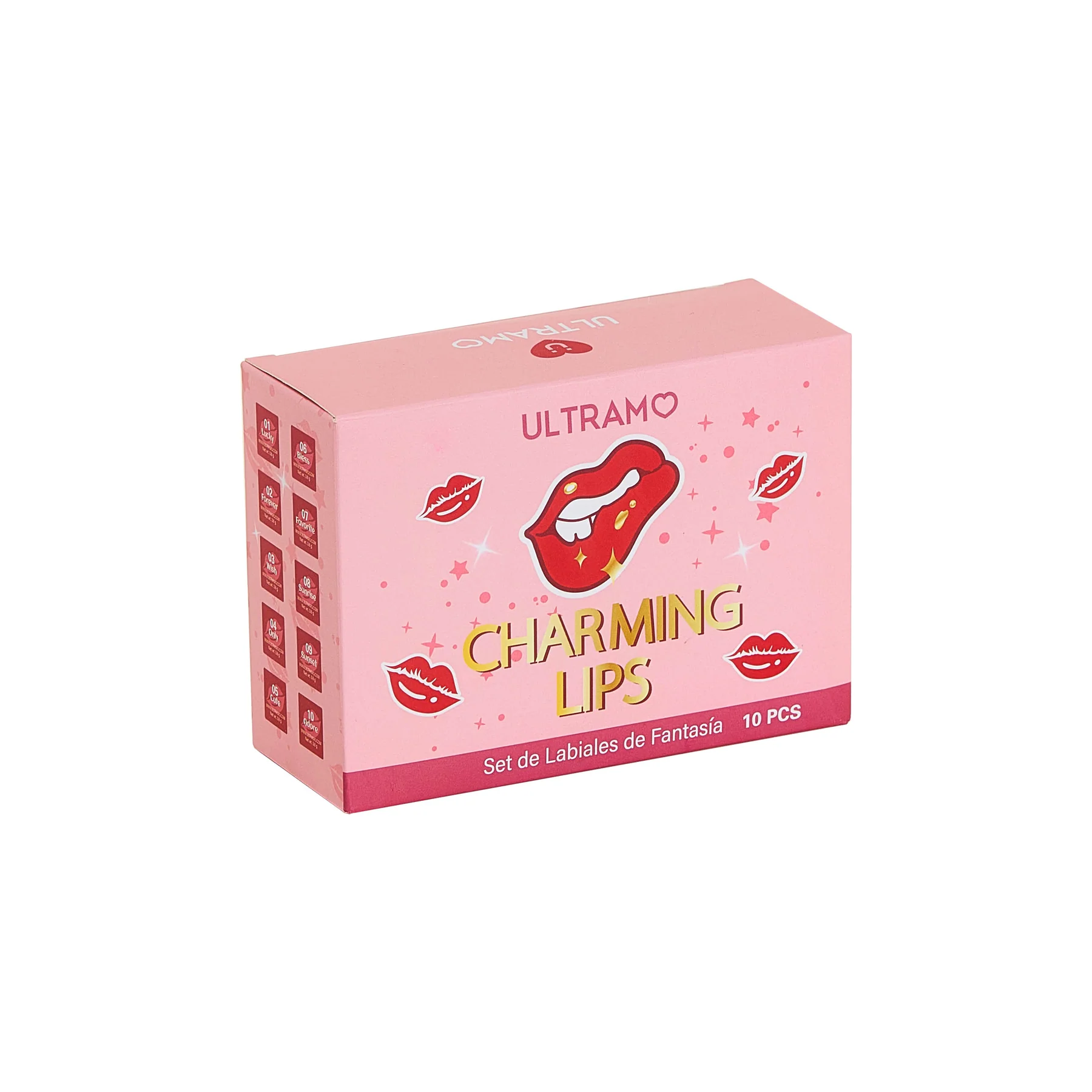 Imagen de CAJA 10 LIPSTICK CHARMING LIPS ULTRAMO