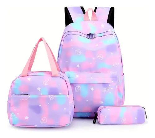 Imagen de COMBO MOCHILA JUVENIL PASTEL