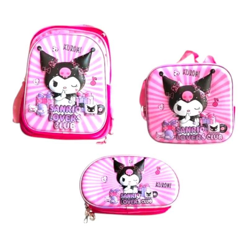 Imagen de COMBO MOCHILA TRIO LED #11 KUROMI