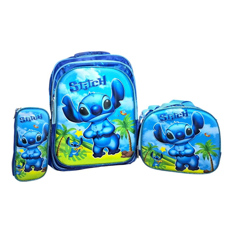 Imagen de COMBO MOCHILA TRIO LED #47 STITCH