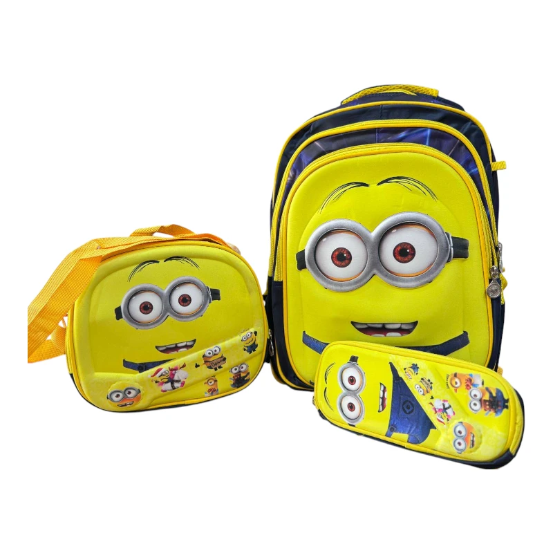 Imagen de COMBO MOCHILA TRIO LED #85 MINIONS 🦄