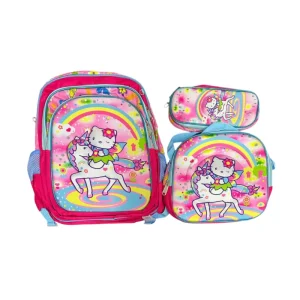 COMBO MOCHILA TRIO LED #96 HELLO KITTY 🦄