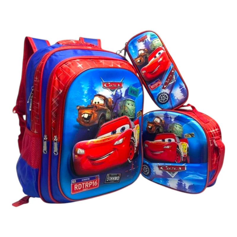 Imagen de COMBO MOCHILA TRIO LED #49 CARS