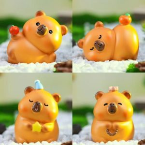 4 CAPIBARA JUGUETE EN BOLSA
