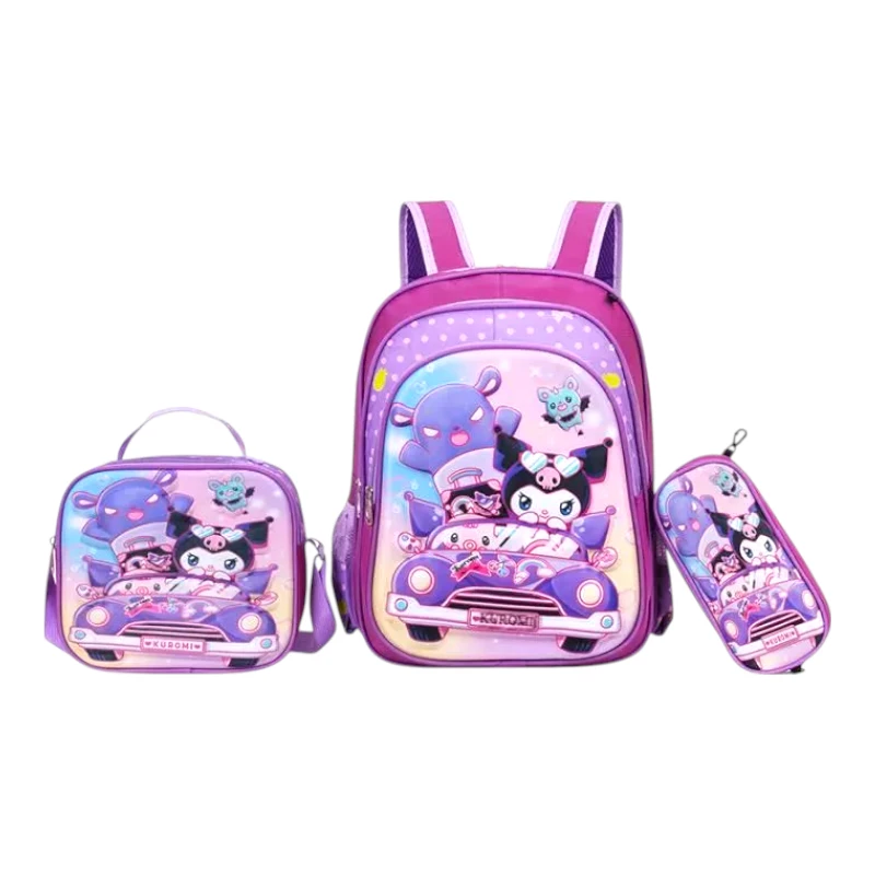 Imagen de COMBO MOCHILA TRIO LED #9 KUROMI