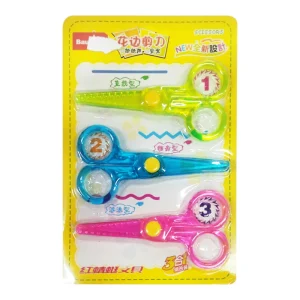 BLISTER C/3 TIJERA ESCOLAR NEON