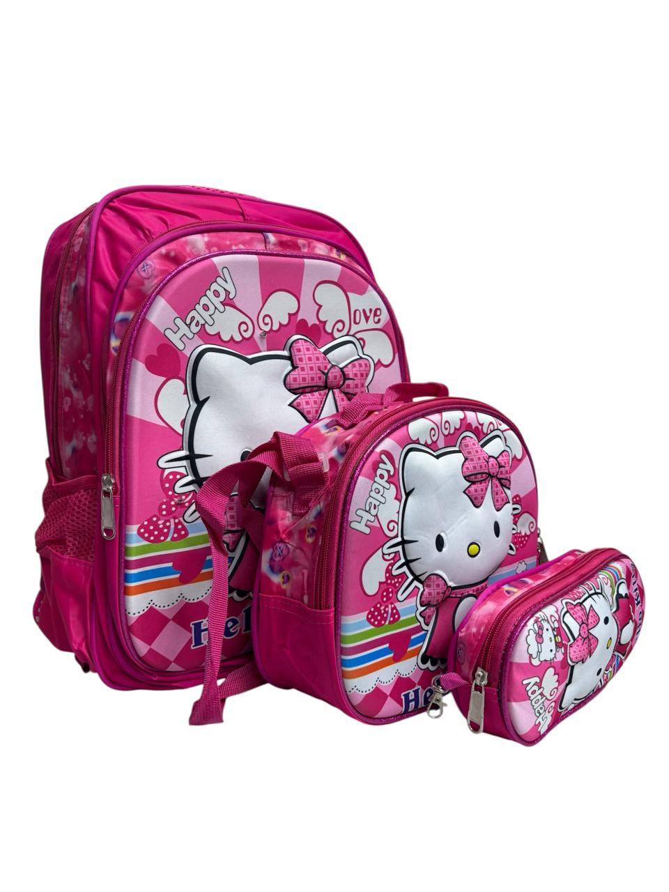 Imagen de COMBO MOCHILA TRIO #67 HELLO KITTY
