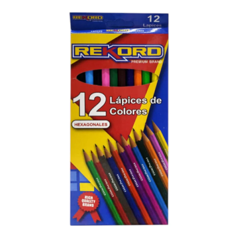 Imagen de CAJITA 12 COLORES ESCOLAR REKORD