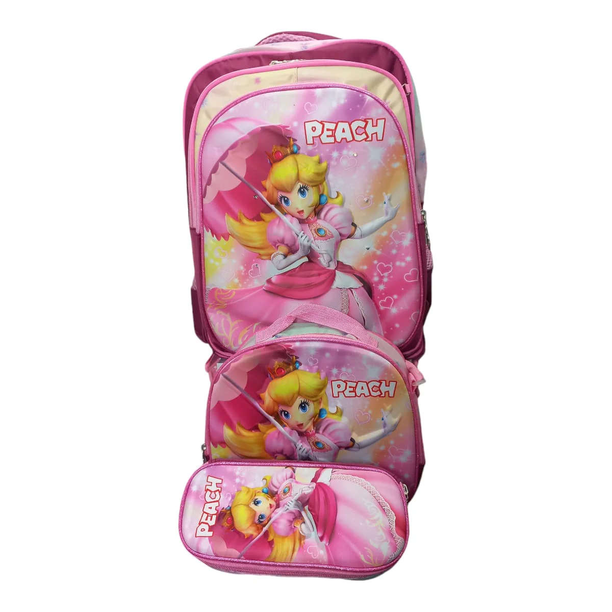 Imagen de COMBO MOCHILA TRIO #68 PRINCESA PEACH