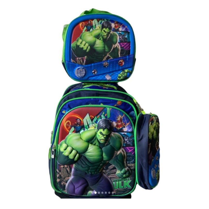 Imagen de COMBO MOCHILA TRIO LED #62 HULK