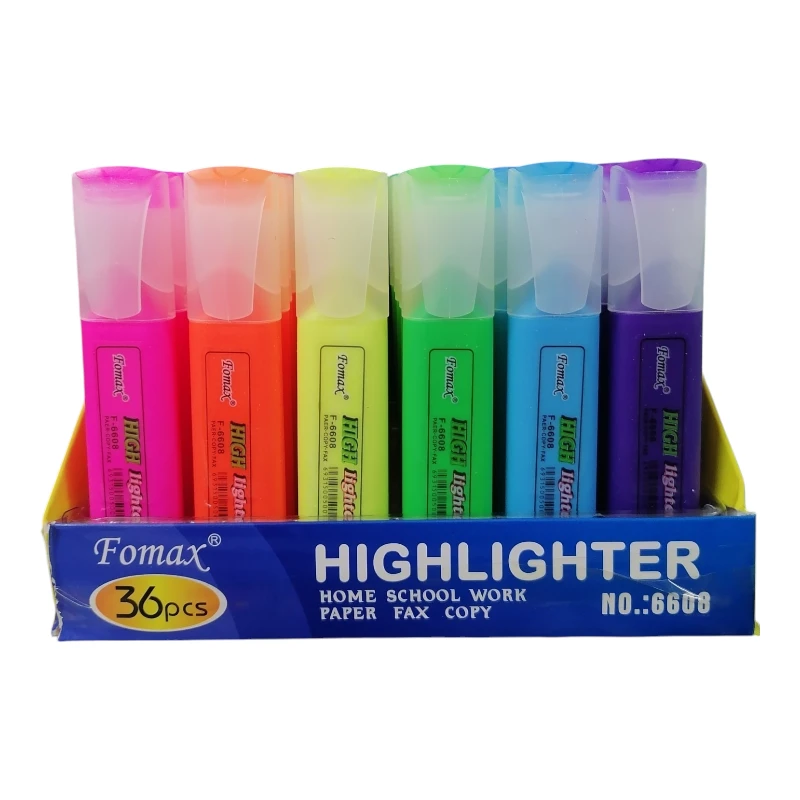 Imagen de CAJA 36 MARCATEXTOS FOMAX *FLUORESCENTE*