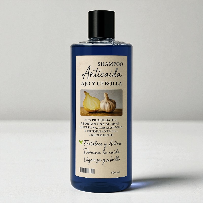 Imagen de SHAMPOO ANTICAIDA AJO Y CEBOLLA 500ml