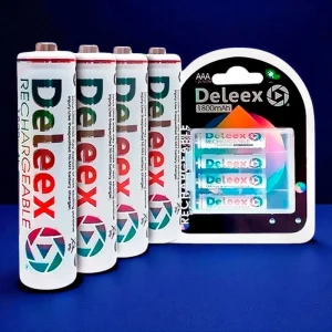 PAQ. 4 BATERIA AAA RECARGABLE 1800mAh DELEEX