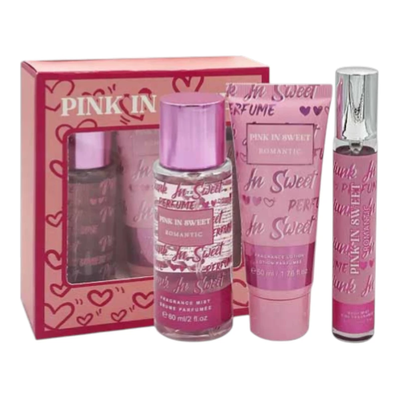 Imagen de TRIO SET PERFUME DAMA *PINK IN SWEET