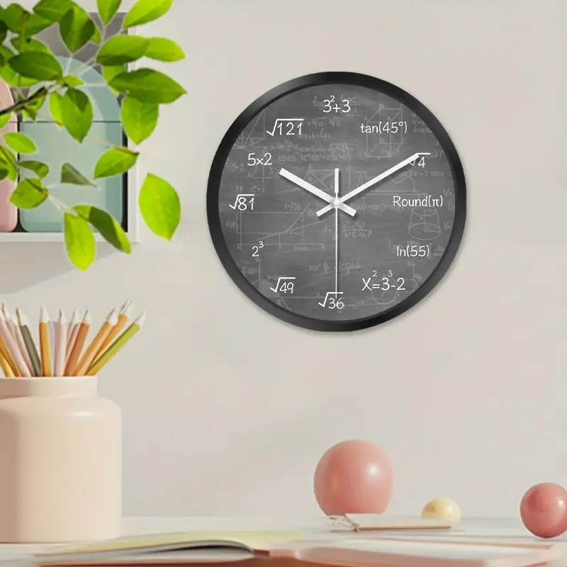 Imagen de RELOJ DE PARED 35 CM MATEMATICAS
