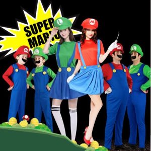 DISFRAZ MARIO Y LUIGI NIÑO Y NIÑA 🦄