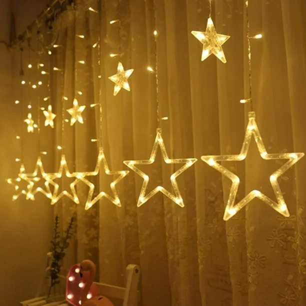 Imagen de SERIE NAVIDEÑA ESTRELLAS CASCADA *BLANCA