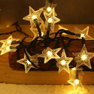 SERIE NAVIDEÑA 10 ESTRELLA USB LED