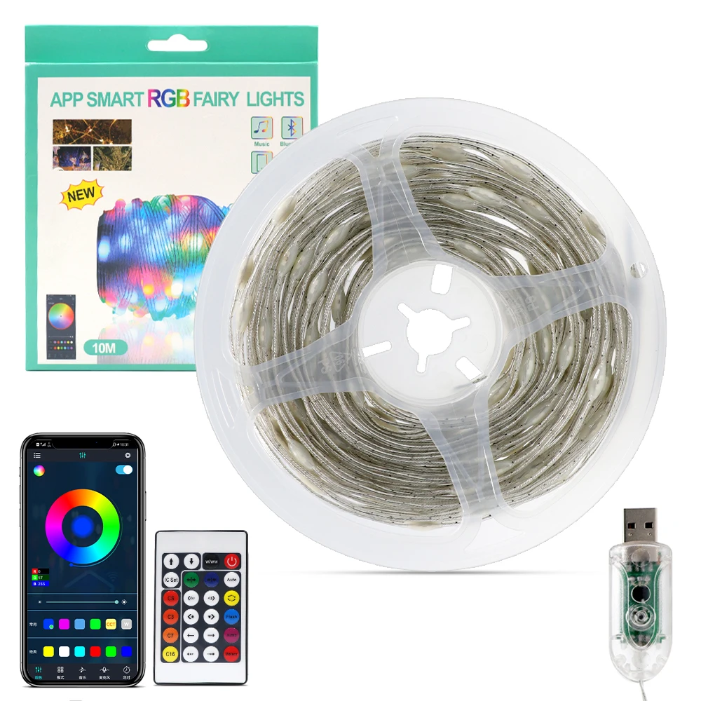 Imagen de TIRA LED RGB 5mt CON APP
