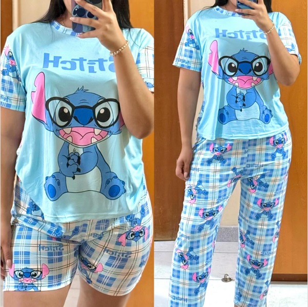 Imagen de SET PIJAMA 3 PIEZAS STITCH