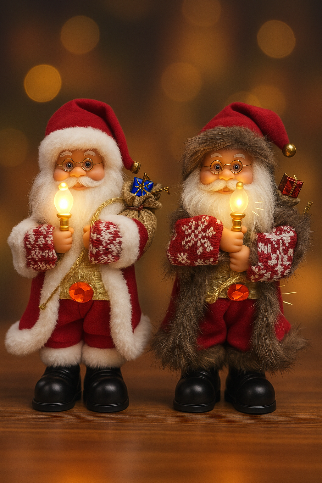 Imagen de SANTA 35cm BAILA MUSICA LED