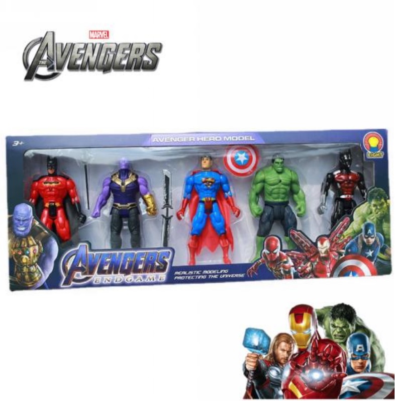Imagen de SET 5 AVENGER FIGURA DE ACCION CON LED