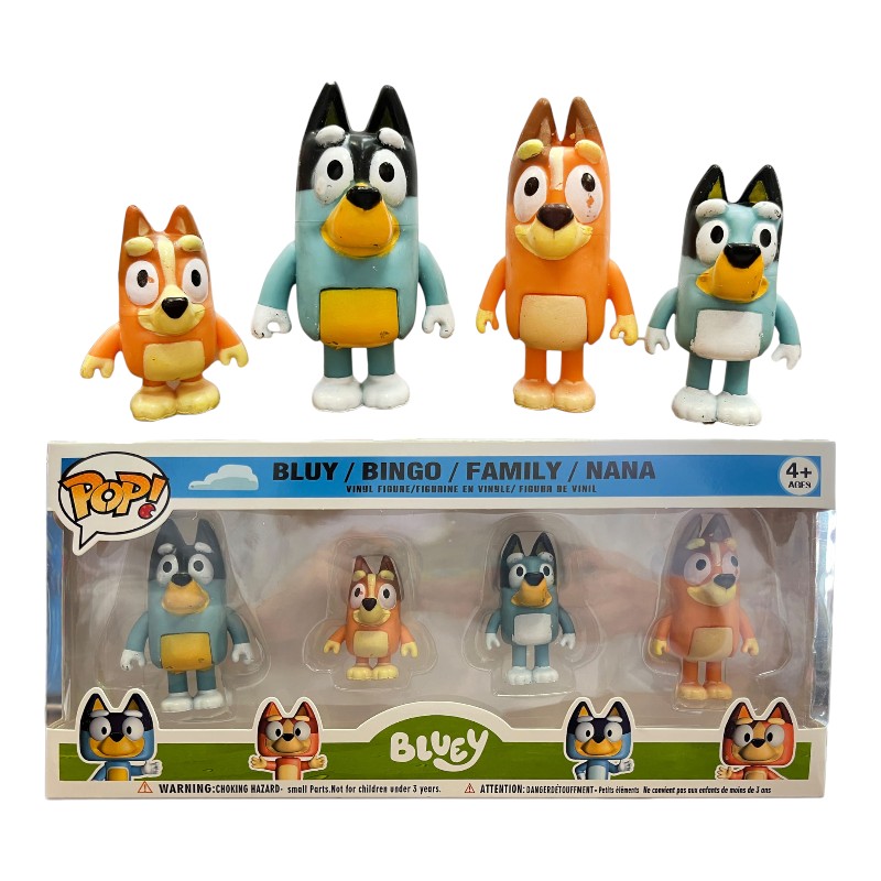 Imagen de SET 4 FIGURA POP *BLUEY*