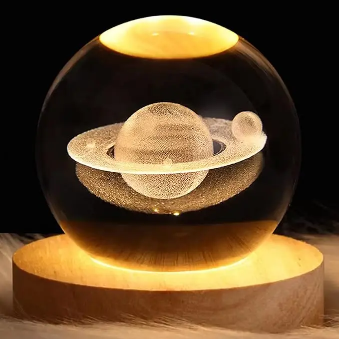 Imagen de LAMPARA ESFERA CRISTAL PLANETAS
