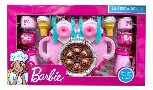 Imagen de JUEGO DE TÉ CON PASTEL BARBIE