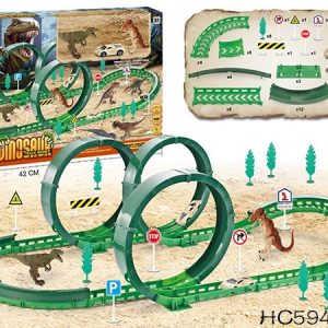 MEGA PISTA 3 VUELTAS DINOSAURIOS