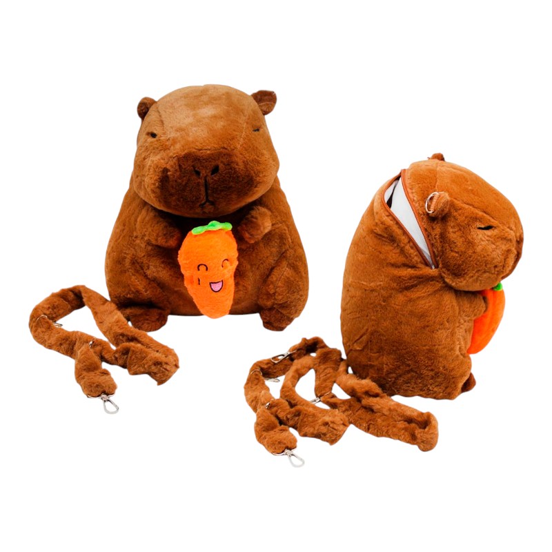 Imagen de MOCHILA PELUCHE CAPIBARA