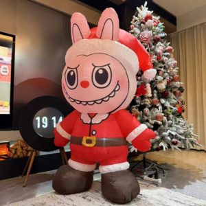 MEGA INFLABLE LABUBU NAVIDEÑO 1.6mt