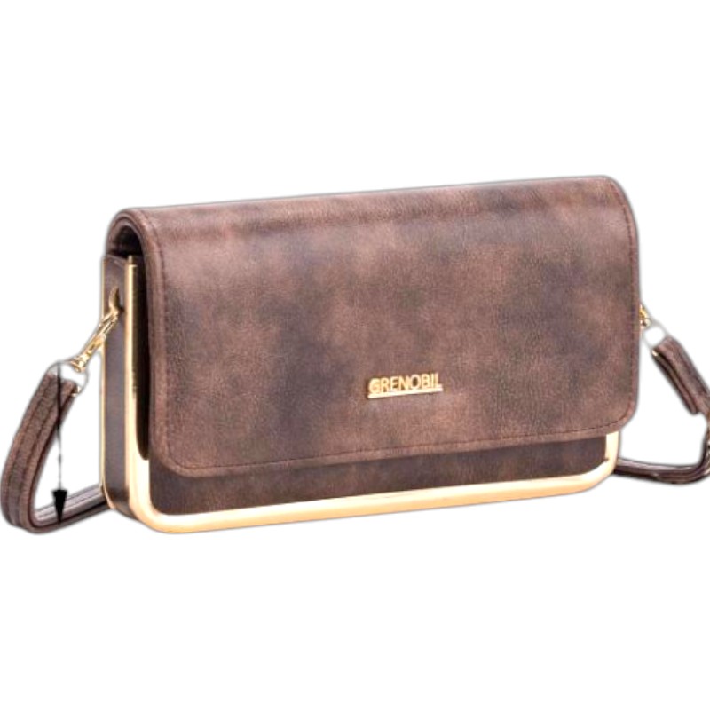 Imagen de BOLSO CARTERA DAMA BORDE METALICO GRENOBIL