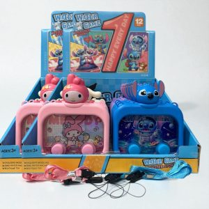CAJA 12 JUGUETE DE AGUA PERSONAJES CON LED