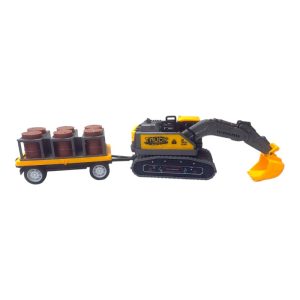EXCAVADORA CON REMOLQUE JUGUETE BLISTER 25cm