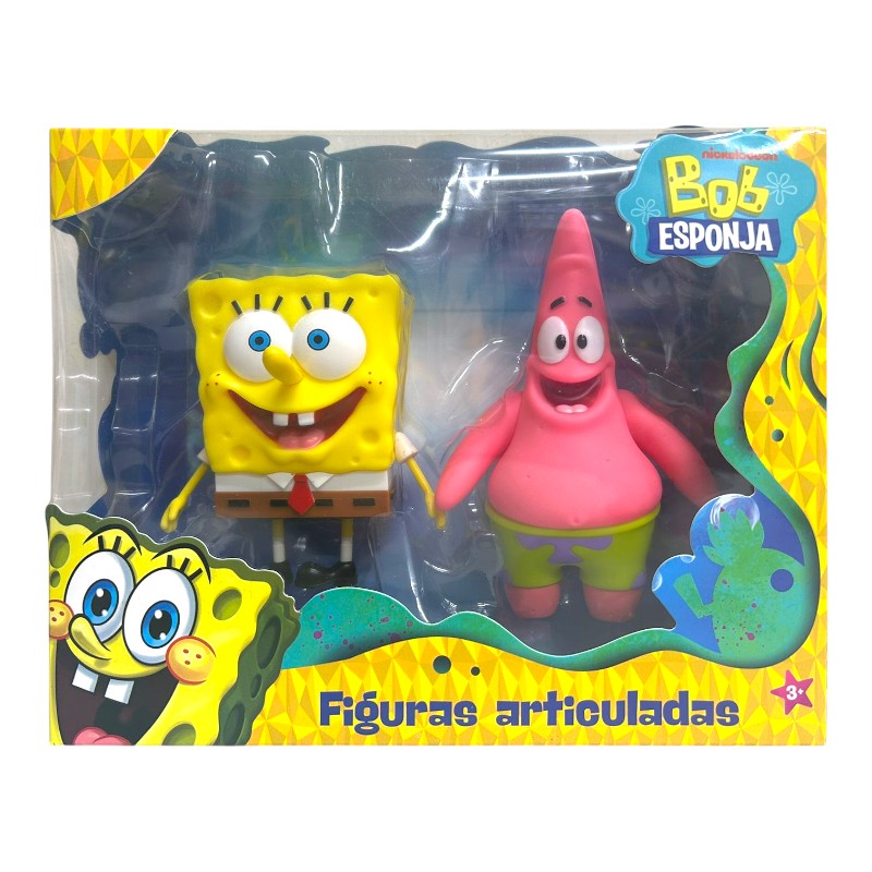 Imagen de FIGURAS ARTICULADAS BOB ESPONJA + PATRICIO