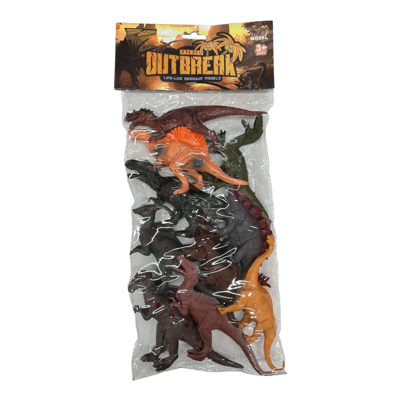 Imagen de BOLSA 10 DINOSAURIO MAQUETA