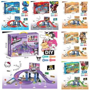 PISTA CARRITOS PERSONAJES C/45 PIEZAS