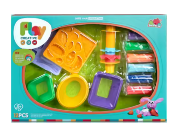 Imagen de SET PLASTILINA CON MOLDES PLAY CREATIVE
