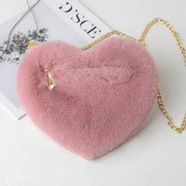 Imagen de BOLSO CORAZON PELUCHE