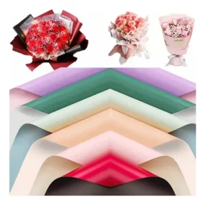 PAQ. 20 PAPEL COREANO DOBLE CARA BI COLOR