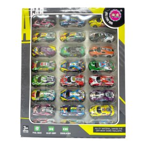 SET 24 CARRITOS ALLOY CAR TIPO NASCAR
