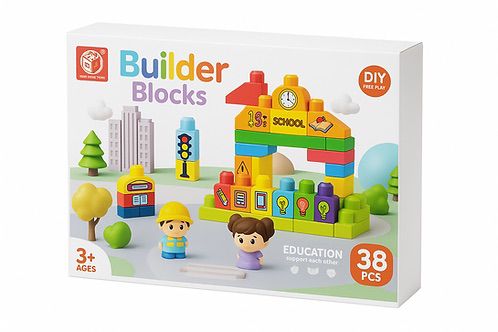 Imagen de CAJA 38 BLOQUES BUILD BLOCKS