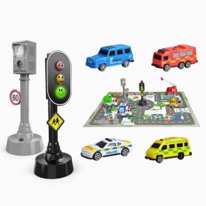 JUGUETE TRAFICO TAPETE CON CARRITOS Y FUNCIONES