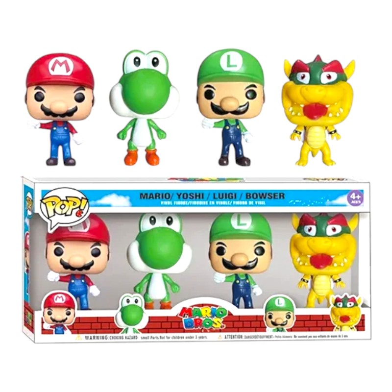 Imagen de SET 4 FIGURA POP *MARIO BROS*