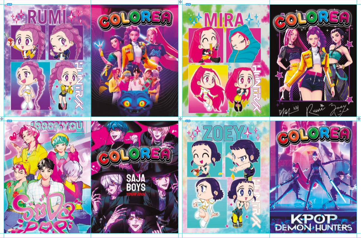 Imagen de DOCENA LIBRO COLOREAR SOLO MODELOS K-POP