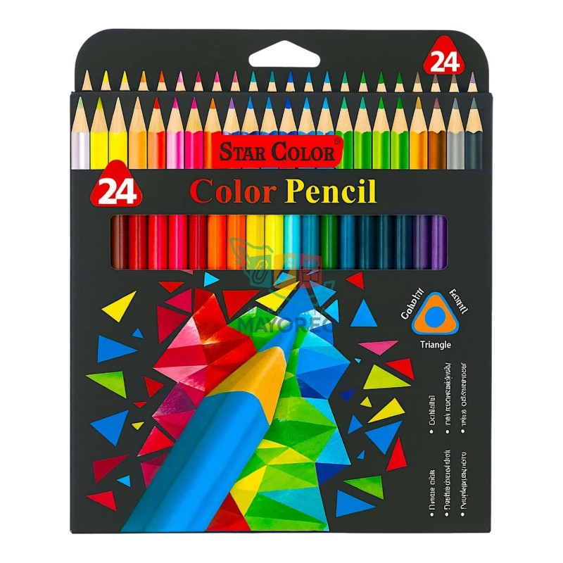Imagen de SET 24 COLORES ESCOLAR STAR COLOR