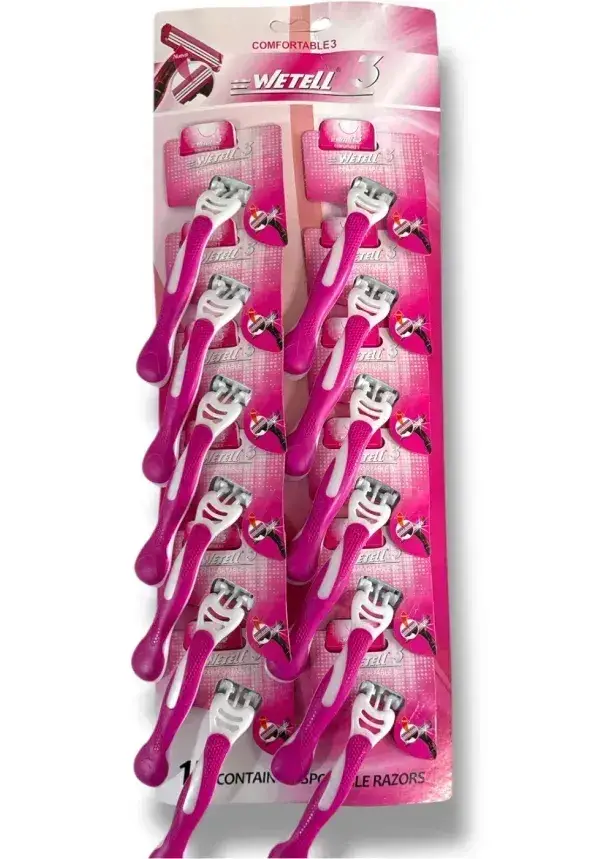 Imagen de BLISTER 12 RASTRILLO WETELL *ROSA